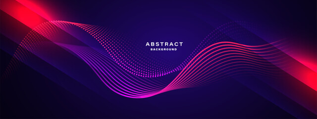 Abstract background with flowing lines. Dynamic waves. vector illustration.	
