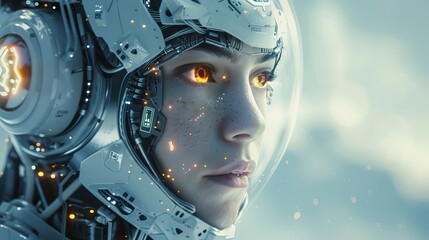 Artificial Intelligence Computer cinematic style whoing the advance in technology, Cinematic style, poster