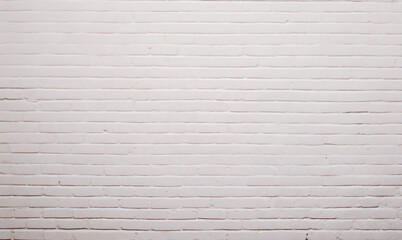 brick wall white color for background or texture