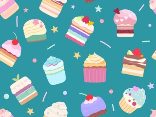 ケーキの背景素材D-3