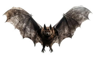 Obraz premium Graceful Bat Soaring Across a Blank Canvas. On a White or Clear Surface PNG Transparent Background.