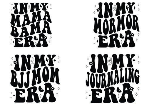 In My Mama Bama Era, In My Mormor Era , In My BJJ Mom Era, In My Journaling Era retro T-shirt