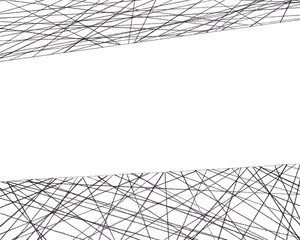 手描きのランダムな網模様とコピースペースが入ったシンプルな背景