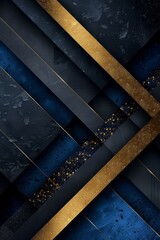 Elegant black and blue backdrop showcases sleek gradients and minimal geometric shapes for luxury design.