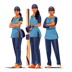 Indian woman cricket team players