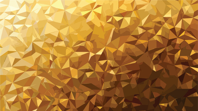 Abstract golden brown gradient polygon triangle