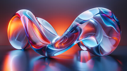 
Imagine
2d




Abstract organic glass shape with reflections, sine curve glass freeform stretched like taffy abstract background - obrazy, fototapety, plakaty