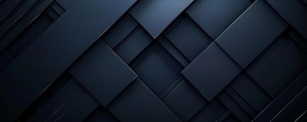 A luxurious, premium feel emanates from the sleek black and blue abstract backdrop with geometric shapes and lines.