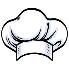 Chef Hat Cap Illustration Doodle Drawing Art Icon