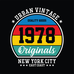 Vintage New York City for t-shirt print and other uses vectors