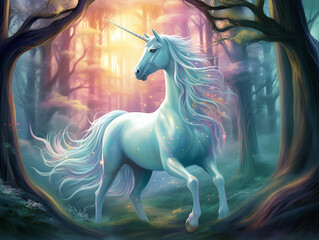 Unicorn in the Deep Forest