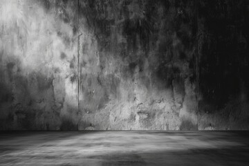 dark and gray abstract cement wall and studio room gradient background - obrazy, fototapety, plakaty