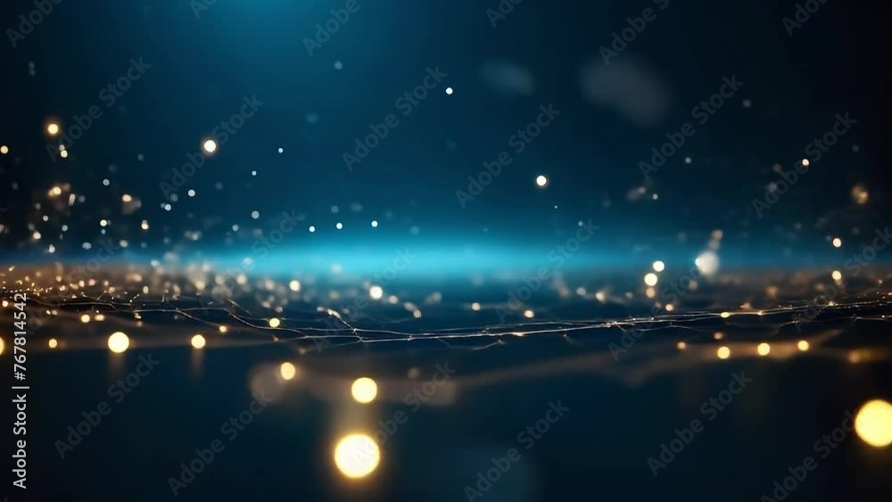 Poster abstract technology particles mesh background