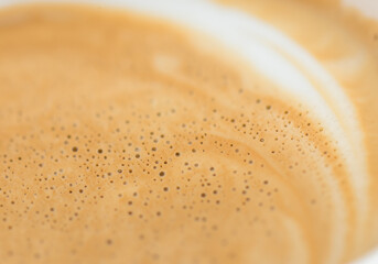 a cup of fresh coffee..