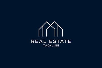 Simple Real Estate Logo Monogram
