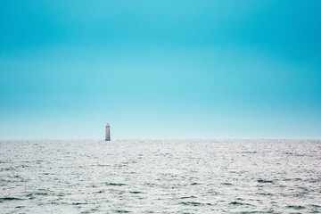 A beacon on the green ocean