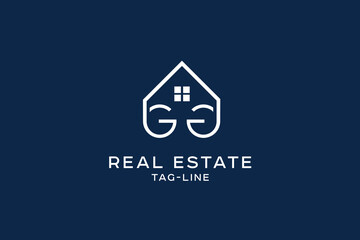 Simple Real Estate Logo Monogram