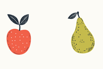  A vibrant medley of fruits, each with distinct patterns