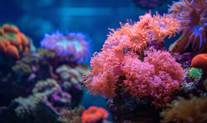 Fototapeta na wymiar coral in the sea-generative aI