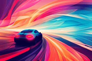 abstract background for Drive It Day - obrazy, fototapety, plakaty