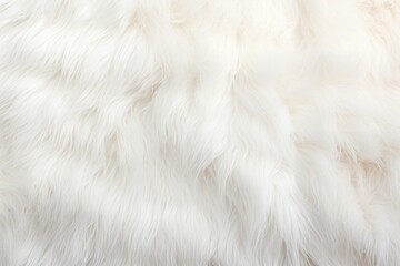 White sheepskin with soft fur. Natural fur for designers Processing concept Production of products