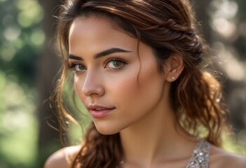 A Portrait Of Breathtakingly Gorgeous, Exotic, Beautiful Woman.
