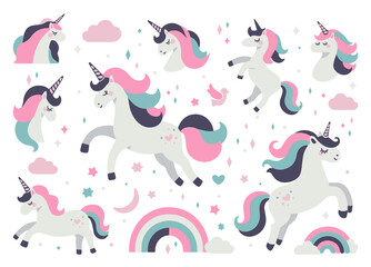 Illustration of a cute unicorns