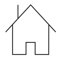 House icon vector. House, real estate icon symbol isolated on a white background.