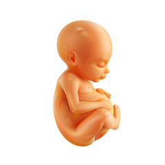 Second month of pregnancy fetus isolated 