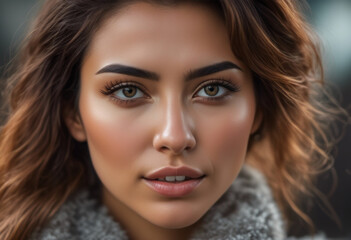 Obraz premium A Portrait Of Breathtakingly Gorgeous, Exotic, Beautiful Woman. 