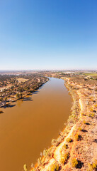 D Murray River Water to sky vert pan