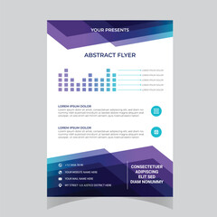 Flyer Design Set. Modern Flyer Background Design. Template Layout for Flyer. Concept with Dynamic Line Shapes. Vector Background.