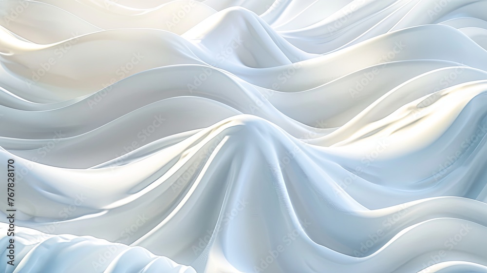 Poster white silk fabric background