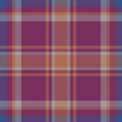 Plaid check pattern. Seamless fabric texture. Tartan textile print.