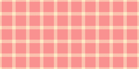 Funky pattern vector tartan, flannel background fabric texture. Merry christmas textile check seamless plaid in bisque and red colors.