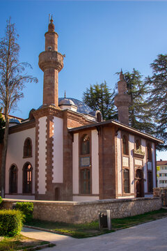 Hamidiye mosque in the center of Sogut, Bilecik
