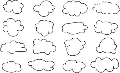 speech bubbles set