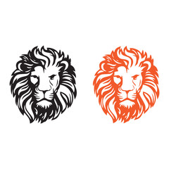 lion animal icon symbol illustration