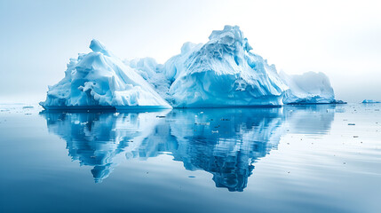 melting icebergs and glaciers in polar regions, generative ai
