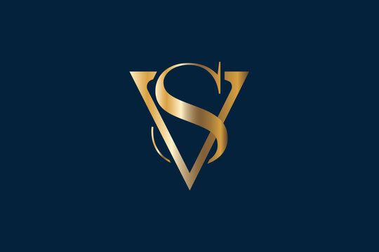 SV, VS, S, V, Abstract Letters Logo Monogram