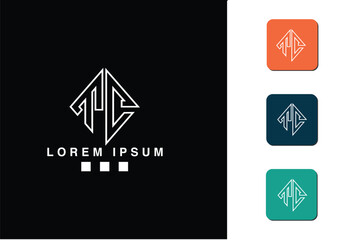 Alphabet Letters TC, CT, Initials Logo Monogram