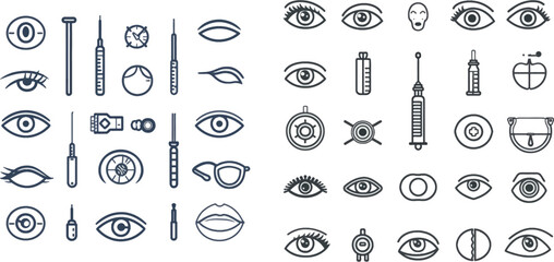 Eyedropper, eyeball, eyesight ophthalmic