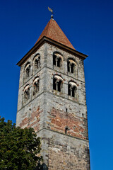 Fototapeta na wymiar Tower of the Bad Hersfeld Monastery