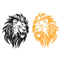 lion animal icon symbol illustration