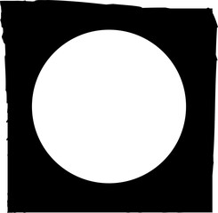 Square brush frames with circle border element