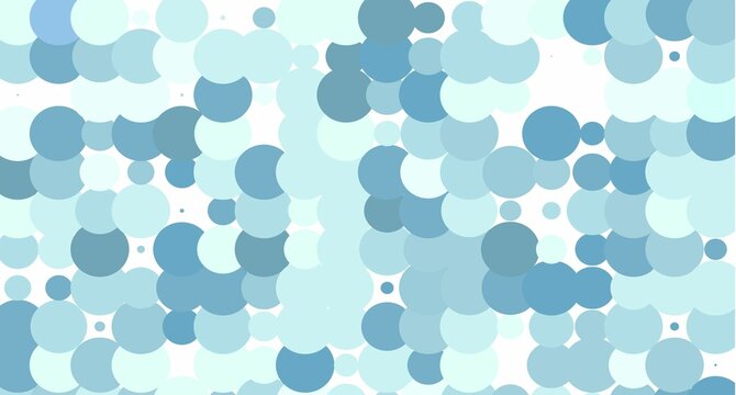 seamless pattern with blue  circles