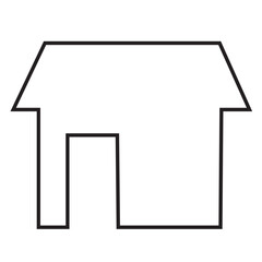 House icon vector. House, real estate icon symbol isolated on a white background.