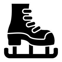   Ice Skating glyph icon