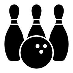   Bowling glyph icon