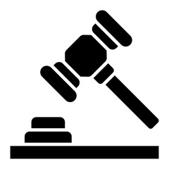   Gavel glyph icon